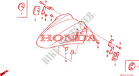 GARDE BOUE AVANT pour Honda CBR 600 F2 SUPER SPORT 1992