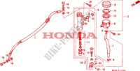 MAITRE CYLINDRE DE FREIN ARRIERE pour Honda CBR 600 F 1991