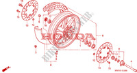 ROUE AVANT pour Honda CBR 600 F 27HP 1992