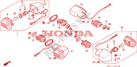 CLIGNOTANT(1) pour Honda CBR 900 FIREBLADE 1993