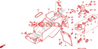 GARDE BOUE ARRIERE pour Honda CBR 900 RR 1992