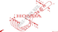 SILENCIEUX D'ECHAPPEMENT pour Honda CBR 900 RR 1992