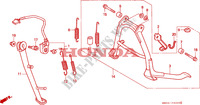 BEQUILLE pour Honda SEVEN FIFTY 750 1992