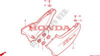COUVERCLE LATERAL(CB750F2) pour Honda SEVEN FIFTY 750 34HP 1994