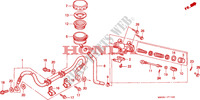MAITRE CYLINDRE DE FREIN ARRIERE pour Honda CB SEVEN FIFTY 750 2002