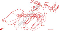 SELLE   CARENAGE ARRIERE pour Honda CB SEVEN FIFTY 750 34HP 2001