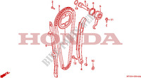 CHAINE DE DISTRIBUTION   TENDEUR pour Honda DOMINATOR 650 27HP 1993