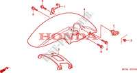 GARDE BOUE AVANT pour Honda CB 500 2001
