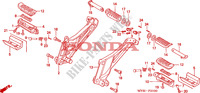 REPOSE PIED pour Honda CB 500 S 2001