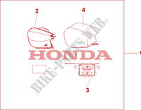 SAC ARRIERE SOUPLE TOURING pour Honda CB 500 2001