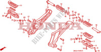 REPOSE PIED pour Honda CB 500 34HP 1994