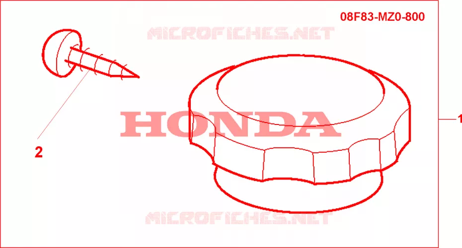 BOUCHON DE RADIATEUR CHROME Honda MOTO 1500 GOLD-WING 2002  GL1500CD2