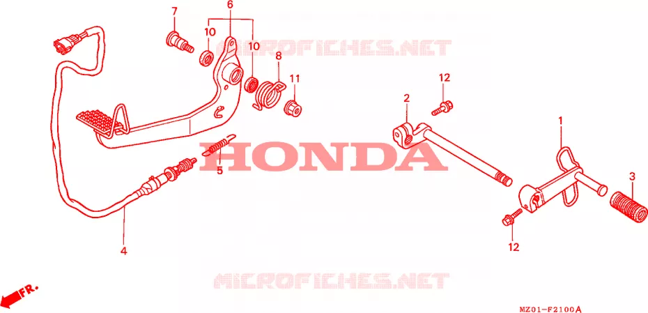 PEDALE Honda MOTO 1500 GOLD-WING 2003  GL1500CD3