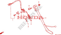 BEQUILLE LATERALE pour Honda VALKYRIE 1500 F6C TOURER 2000