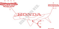 AUTOCOLLANTS pour Honda BIG ONE 1000 1993