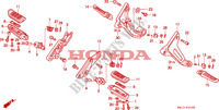 REPOSE PIED pour Honda BIG ONE 1000 1996