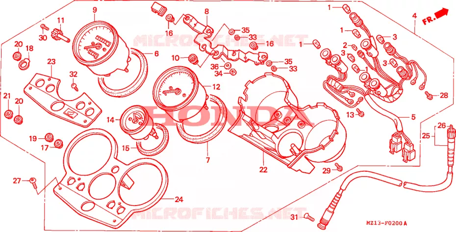 COMPTEUR Honda MOTO 1000 CB 1994  CB1000FR