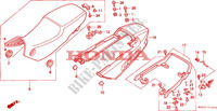 SELLE   CARENAGE ARRIERE pour Honda CBR 1000 F 1993