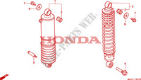 AMORTISSEUR ARRIERE pour Honda GL 1500 GOLD WING SE 20éme anniversaire 1995