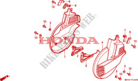 CACHES DISQUES pour Honda GL 1500 GOLD WING ASPENCADE 1993