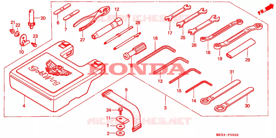 OUTIL Honda MOTO 1500 GOLD-WING 1995  GL1500SES