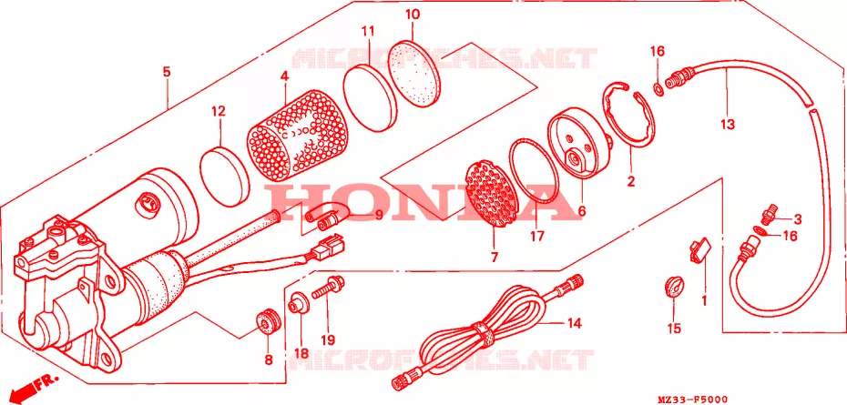 POMPE A AIR Honda MOTO 1500 GOLD-WING 1995  GL1500SES