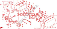 CACHES LATERAUX   CONTACTEUR A CLES pour Honda SHADOW 750 50HP 1994