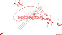 GARDE BOUE AVANT pour Honda VF 750 C SHADOW 1995