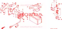 BATTERIE pour Honda NTV 650 1995