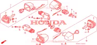 CLIGNOTANT pour Honda NTV 650 1995