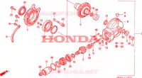 COUPLE CONIQUE pour Honda NTV 650 1995