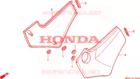 COUVERCLES LATERAUX pour Honda NTV 650 1995