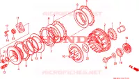 EMBRAYAGE pour Honda NTV 650 1995