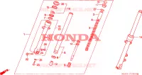 FOURCHE pour Honda NTV 650 1995