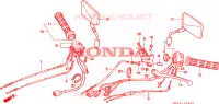 LEVIER DE GUIDON   CABLE   COMMODO pour Honda NTV 650 1995