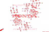 PALIER D'ARBRE A CAMES pour Honda NTV 650 1995
