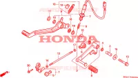 PEDALE pour Honda NTV 650 1995