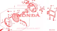 PHARE pour Honda NTV 650 1995
