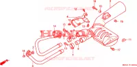 SILENCIEUX D'ECHAPPEMENT pour Honda NTV 650 1995
