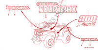 MARQUE(TRX200D)('92,'93) pour Honda TRX 200 FOURTRAX D 1993