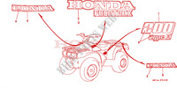 MARQUE(TRX200D)('94 '96) pour Honda TRX 200 FOURTRAX D 1994