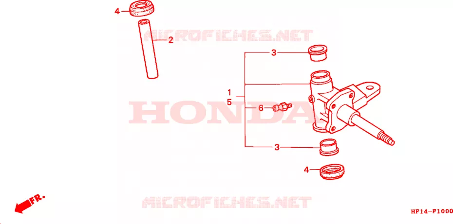 ARBRE DE ROUE  Honda ATV 200 FOURTRAX 1994  TRX200DR