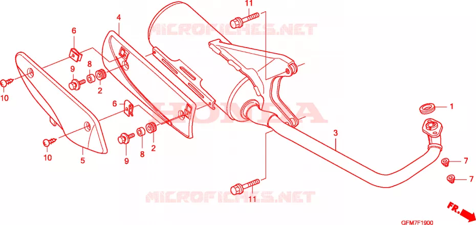 SILENCIEUX D'ECHAPPEMENT Honda SCOOTER 110 LEAD 2008  NHX110WH8