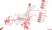 TE DE FOURCHE pour Honda CB 250 RED LIGHT SINGLE SEAT 1996