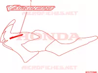 AUTOCOLLANTS pour Honda 125 VARADERO 2009