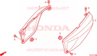 COUVERCLES LATERAUX pour Honda 125 VARADERO 2009