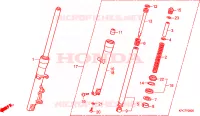 FOURCHE pour Honda 125 VARADERO 2009