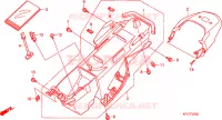 GARDE BOUE ARRIERE pour Honda 125 VARADERO 2009
