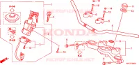 GUIDON   TE DE FOURCHE pour Honda 125 VARADERO 2009