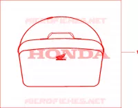 SAC INTERIEUR DE TOP CASE pour Honda 125 VARADERO 2009